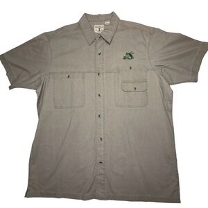 RedHead Fishing Shirt XL Khaki Short Sleeve Button Up Bass Pro Outdoor Hiking
